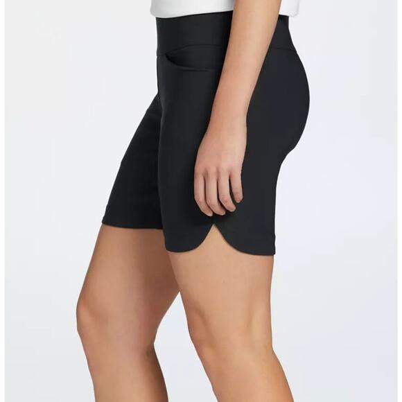 Lady Hagen Shorts Women Size XS Tummy Control Chino Golf Walter Black10" NEW - Picture 3 of 3